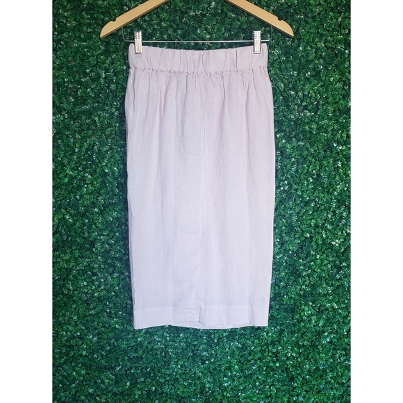 14. J.Crew Pull-on linen skirt - Picture 3 of 4